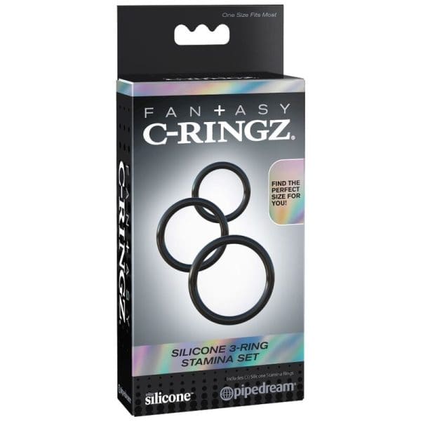 FANTASY C-RINGZ - SILICONE 3 RING STAMINA SET 3